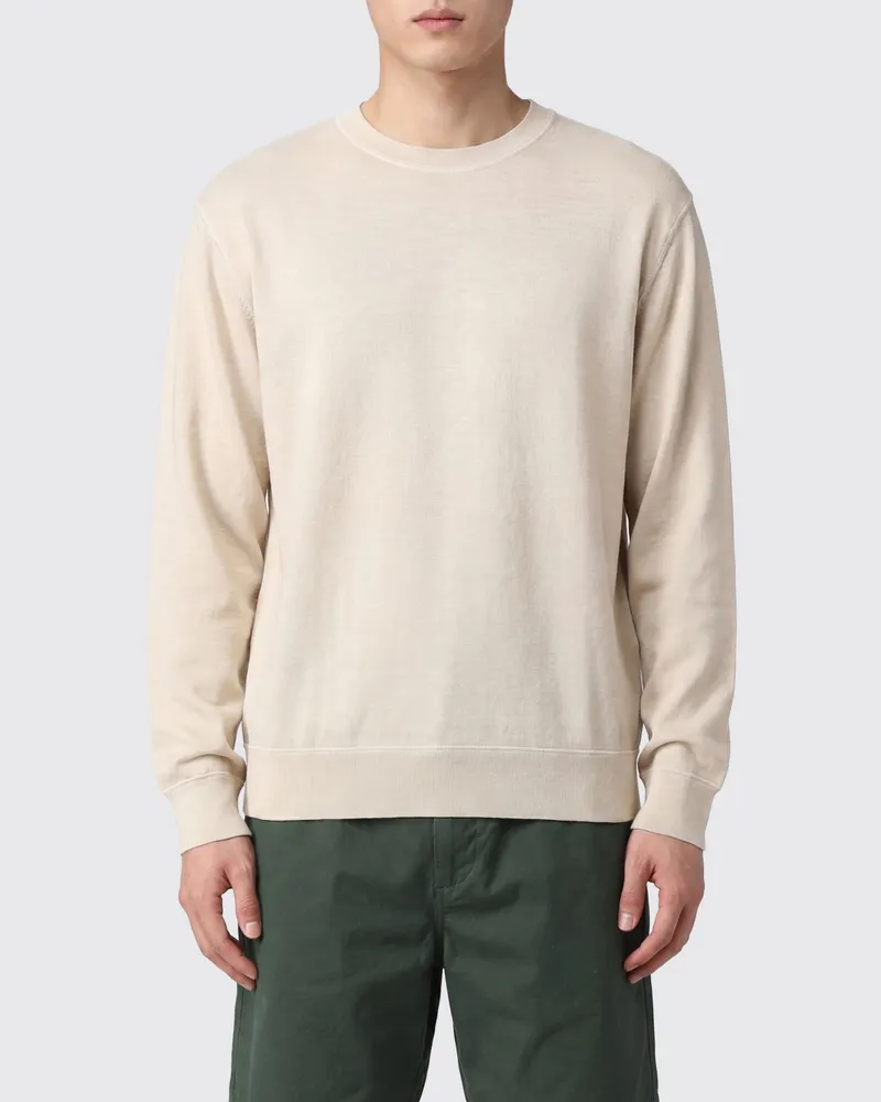 120% Lino Pullover herren Cream