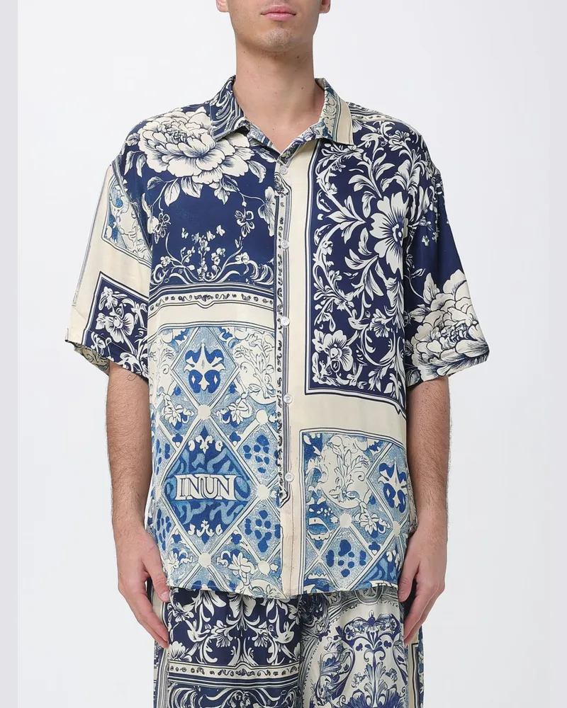 IH NOM UH NIT Hemd herren Blau