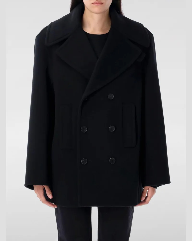 Saint Laurent Mantel damen Schwarz