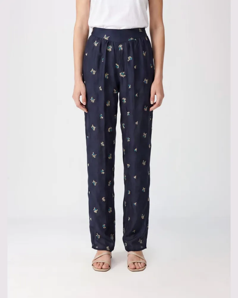forte_forte Hose damen Blau