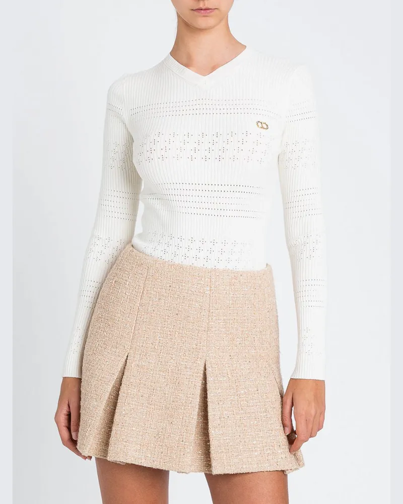 Twin-Set Pullover damen Weiß