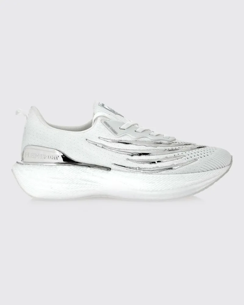 Philipp Plein Iron Tiger Polyester-Sneakers Weiß