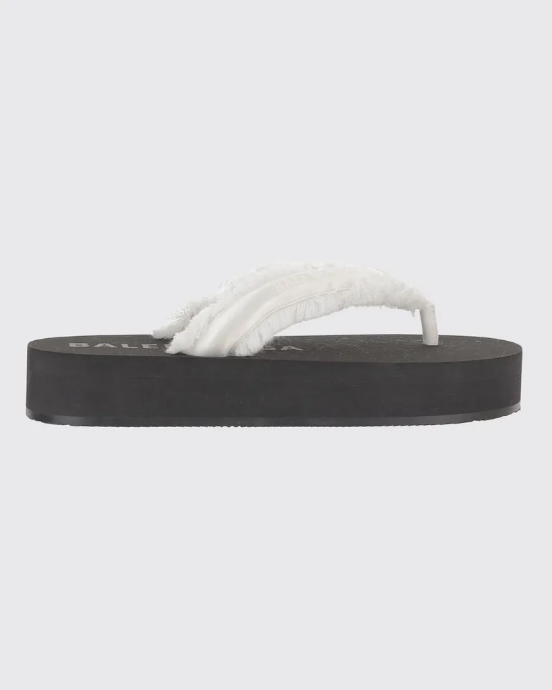 Balenciaga Mule-Sandalen von mit Stilettoabsatz und applizierten Kristallen Weiß