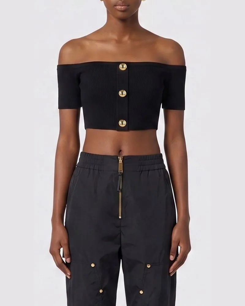 Elisabetta Franchi Top damen Schwarz