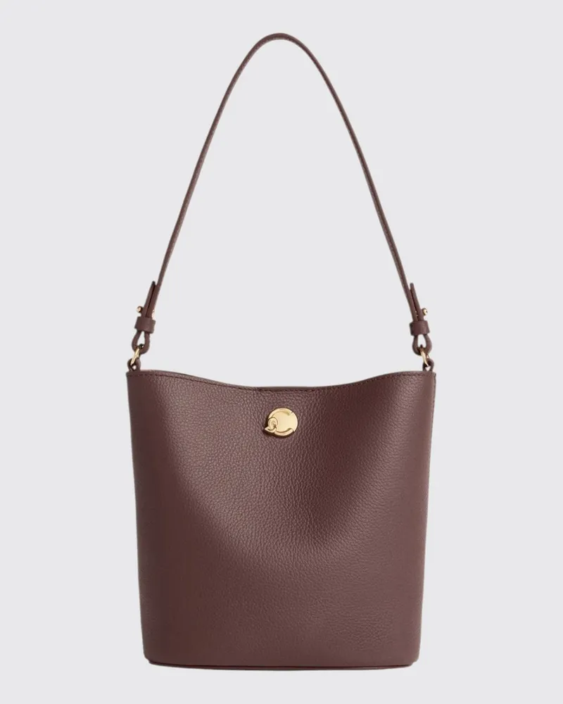 Coccinelle Nikla Mini-Schultertasche aus genarbtem Leder von mit verstellbarem Riemen Pink