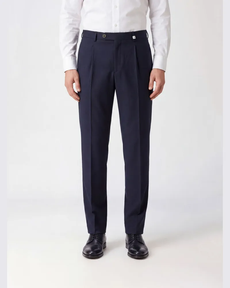 MYTHS Maßgeschneiderte Hose aus Wolle von Blau