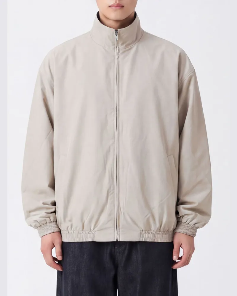 Acne Studios Wasserabweisende Bomberjacke aus recyceltem Polyester mit Stehkragen Beige