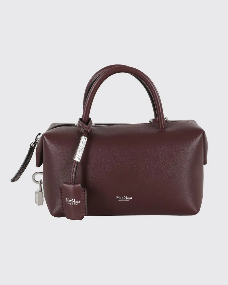 Max Mara Schultertasche damen Burgunderrot