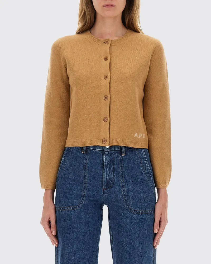 A.P.C. Strickjacke damen Beige
