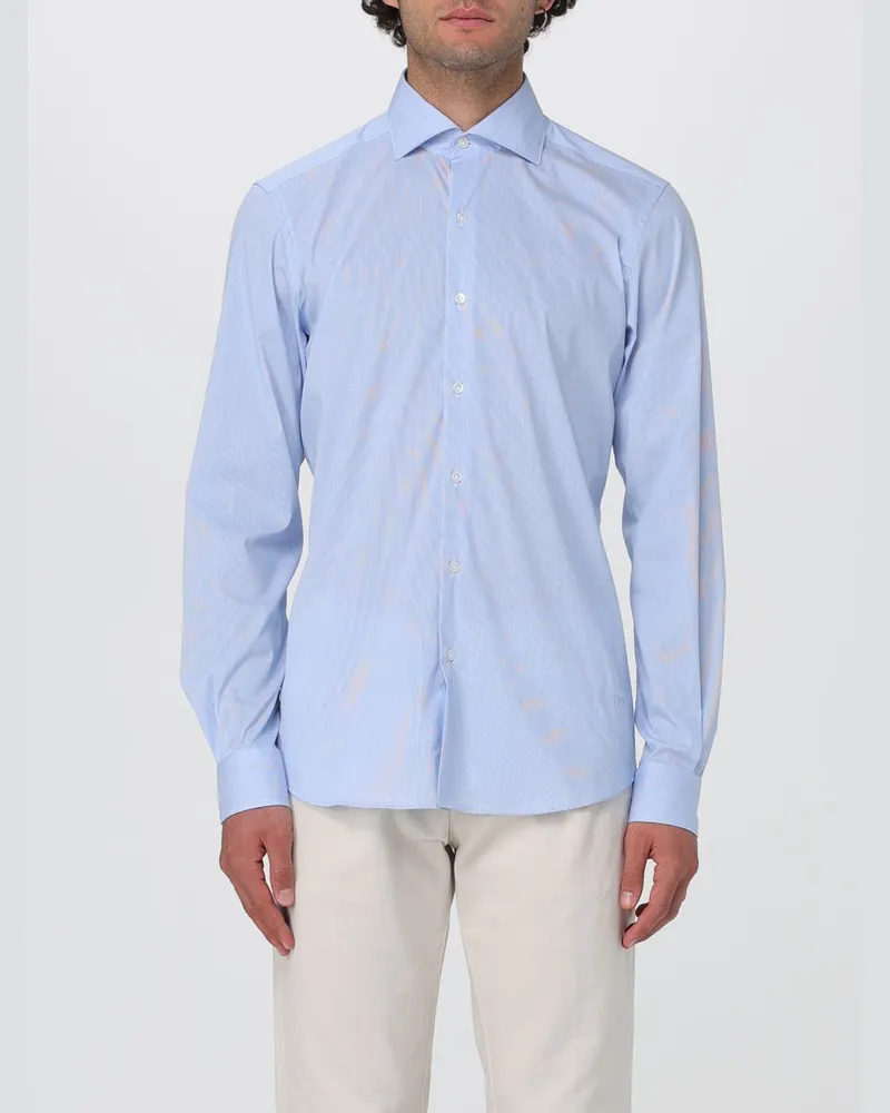 Fay Hemd herren Hellblau
