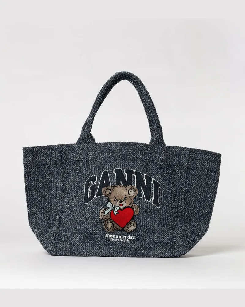 Ganni Schultertasche damen Blau