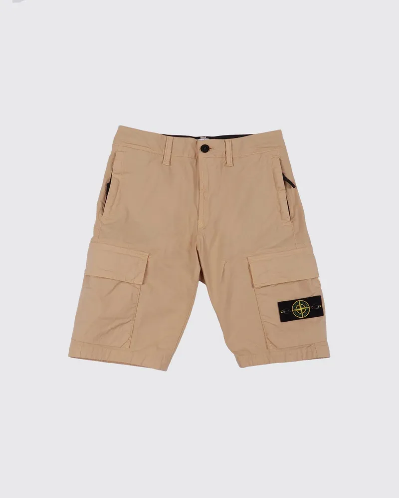 Stone Island Cargo-Shorts aus Stretch-Baumwolle Beige