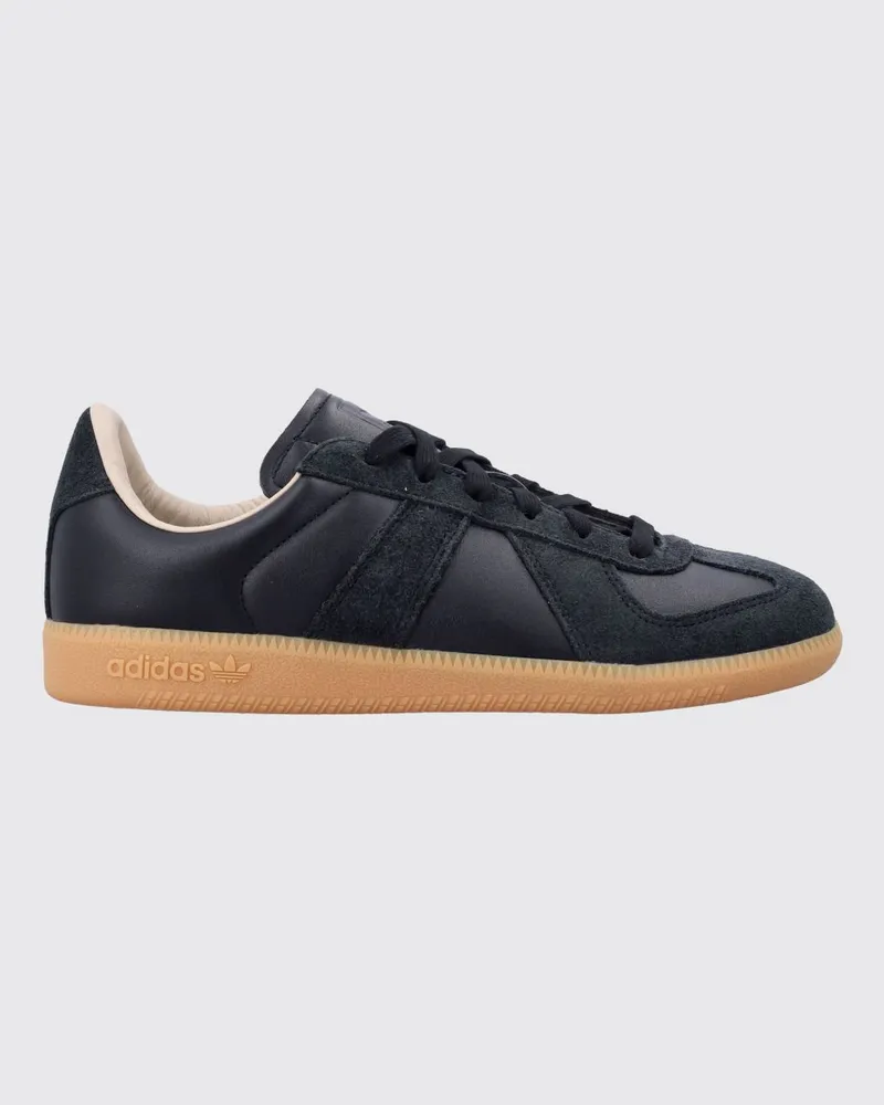 adidas BW Army Sneakers aus Glatt- und Wildleder mit geprägtem Logo Schwarz