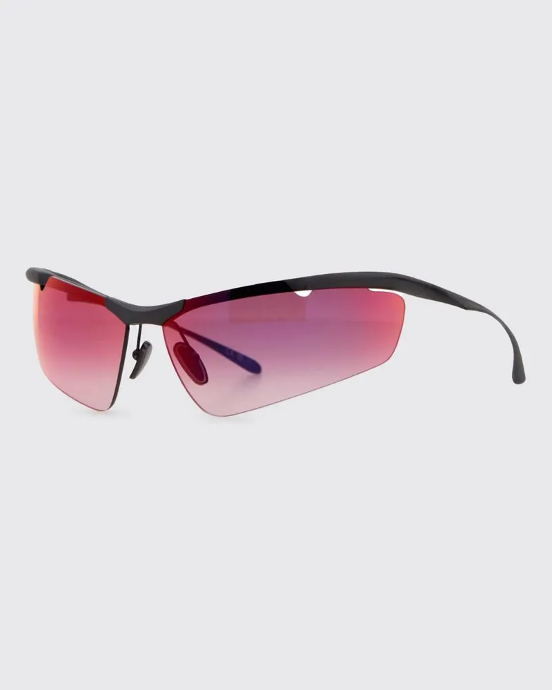 Balenciaga Boomerang Sonnenbrille aus Acetat Rot