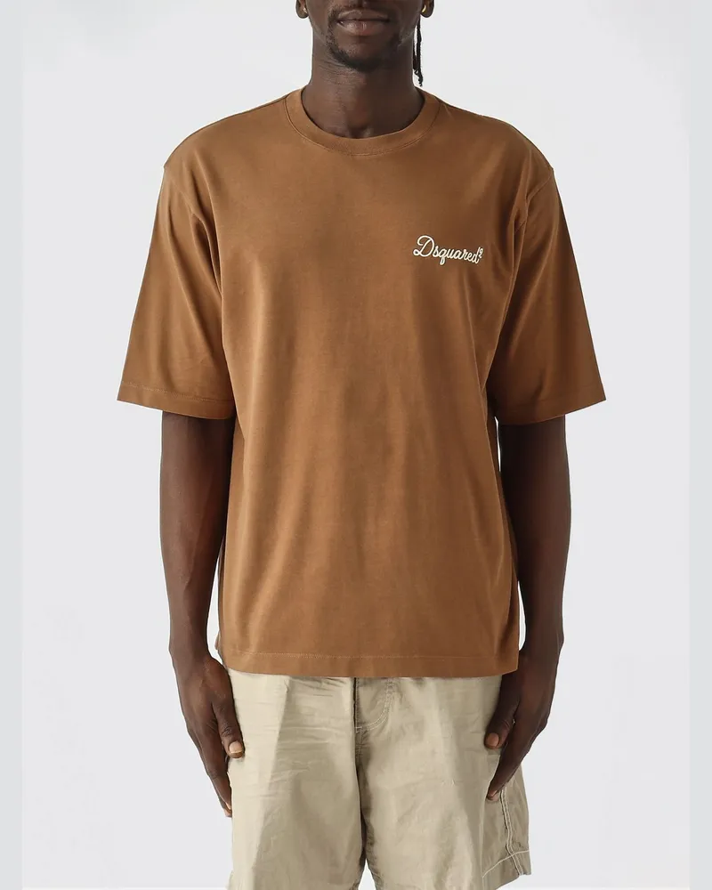 Dsquared2 T-shirt herren Braun