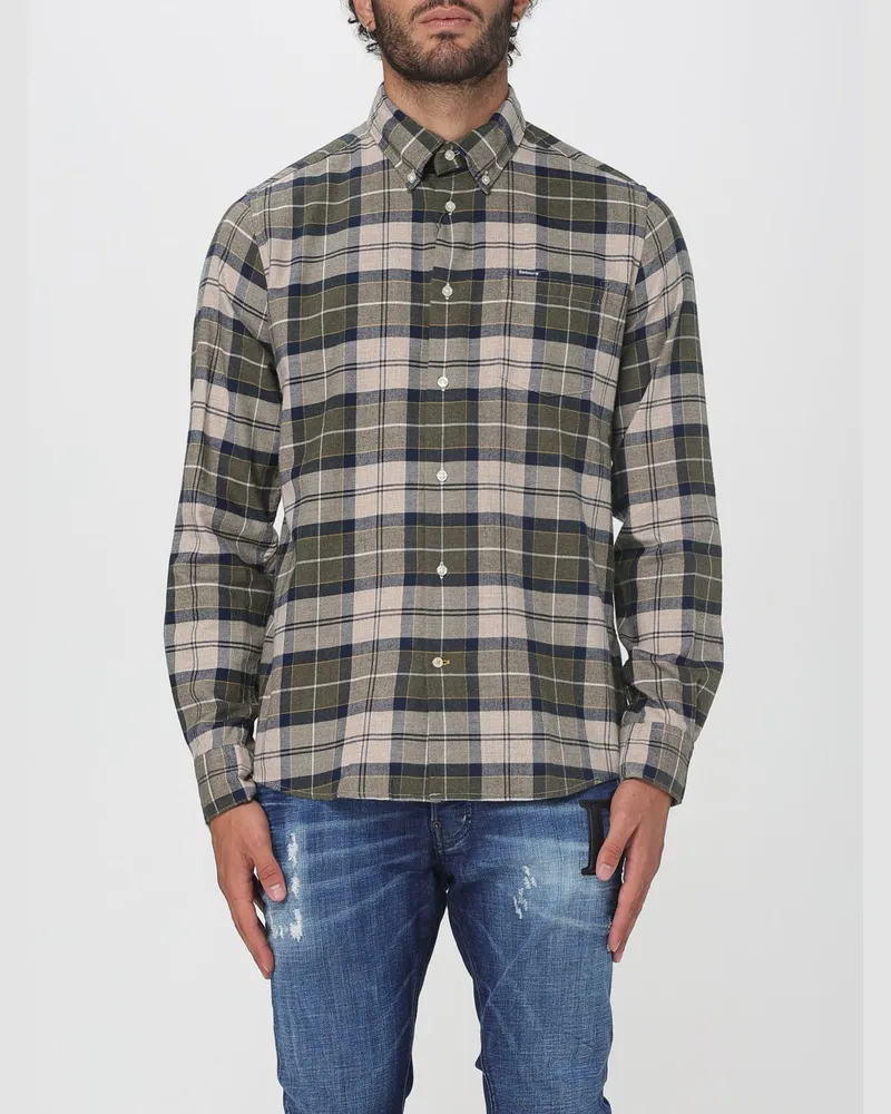 Barbour Hemd herren Waldgrün