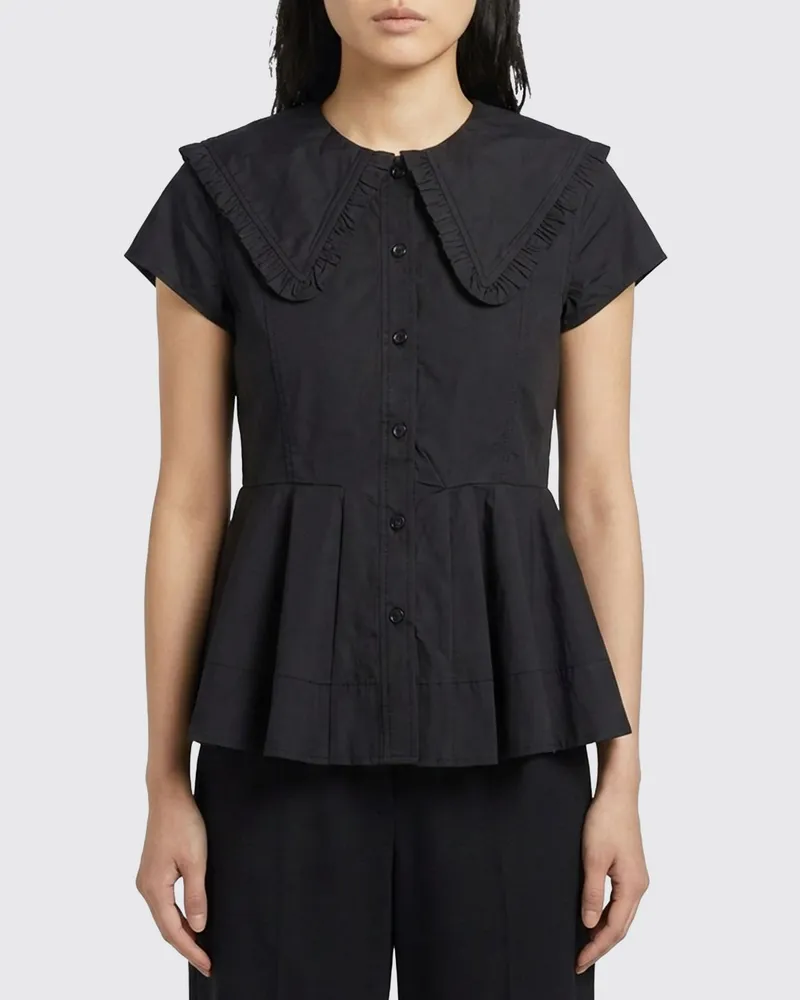 Ganni Hemdbluse damen Schwarz