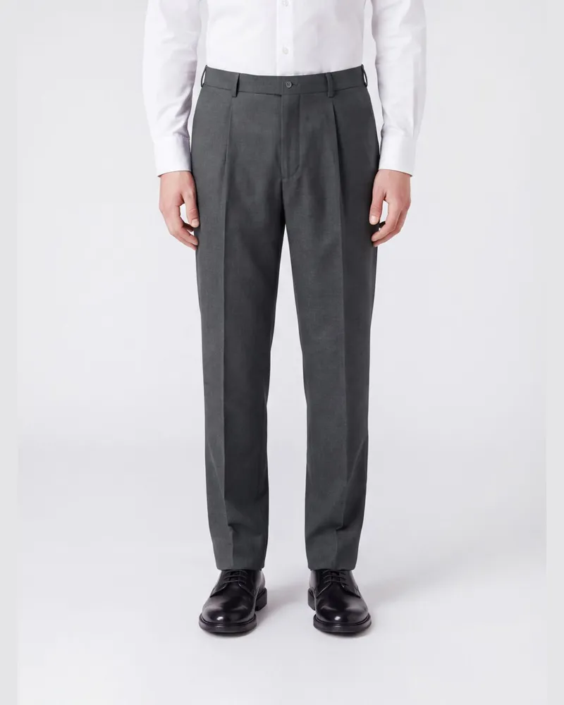 Briglia 1949 Slim-Fit-Anzughose von aus Schurwolle mit Bundfalten Grau