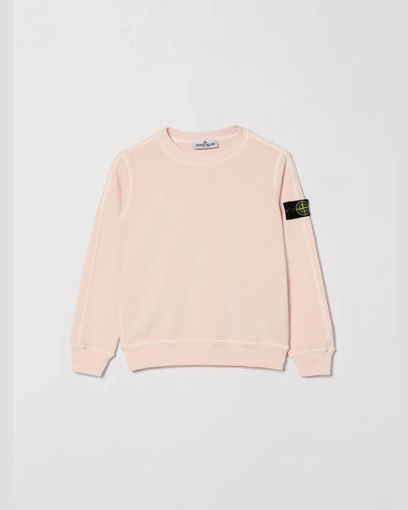 Stone Island Rundhals-Sweatshirt aus Baumwolle Pink