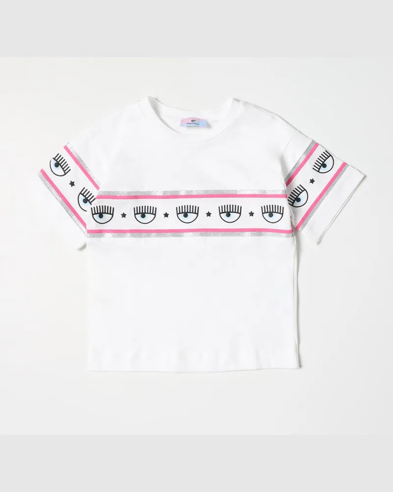 Chiara Ferragni Mädchen T-Shirt Weiß