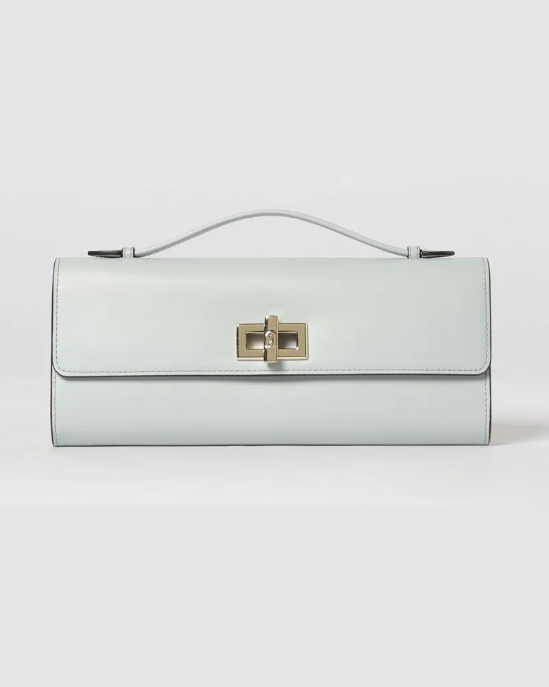 Furla Clara Leder-Clutch Blau