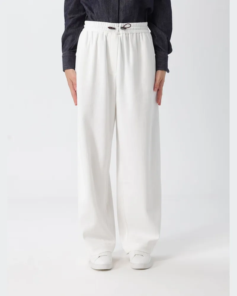 Brunello Cucinelli Hose damen Weiß