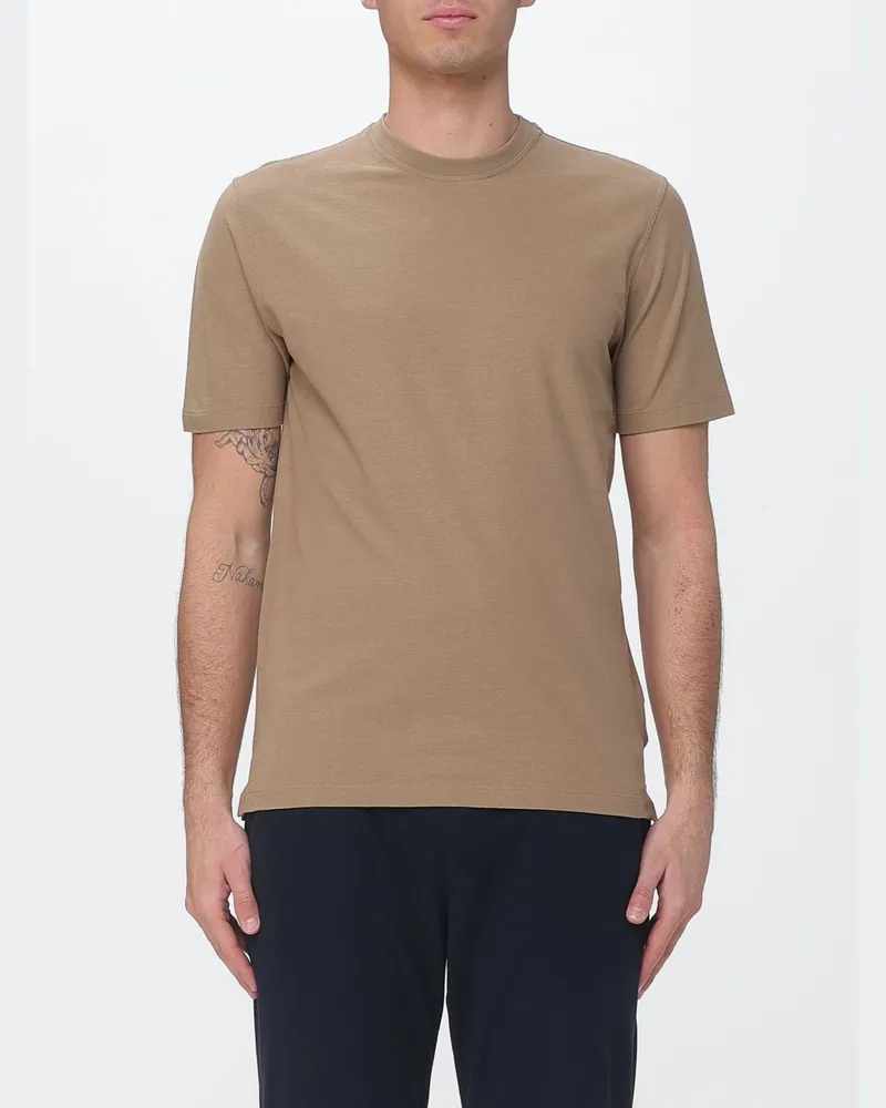 Zanone T-shirt herren Biscuit