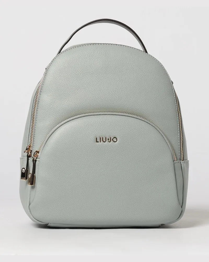Liu Jo Rucksack aus genarbtem Kunstleder Hellblau