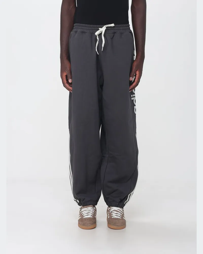 adidas Jogginghose aus Jersey mit geradem Bein und Logo Schwarz