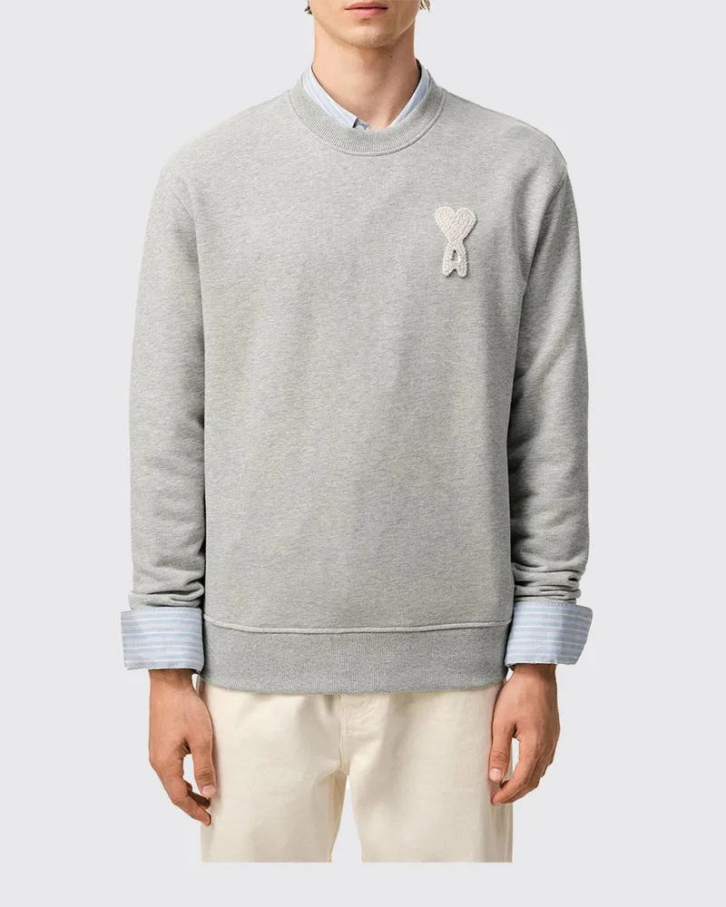 AMI Paris Sweatshirt herren Grau