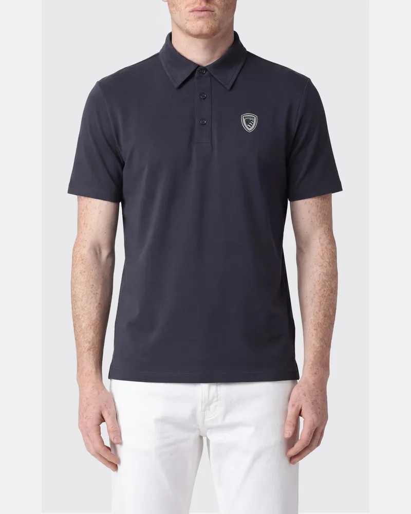 Blauer Polo herren Blau