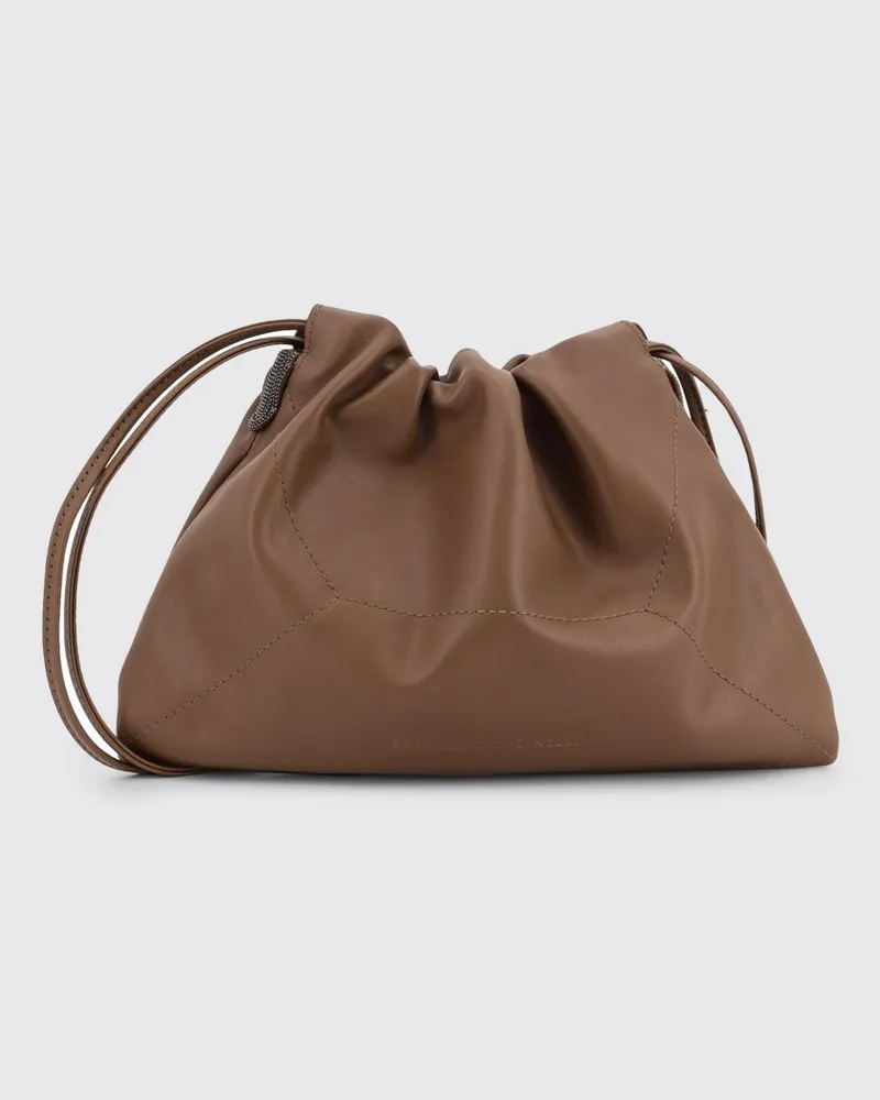 Brunello Cucinelli Schultertasche damen Braun