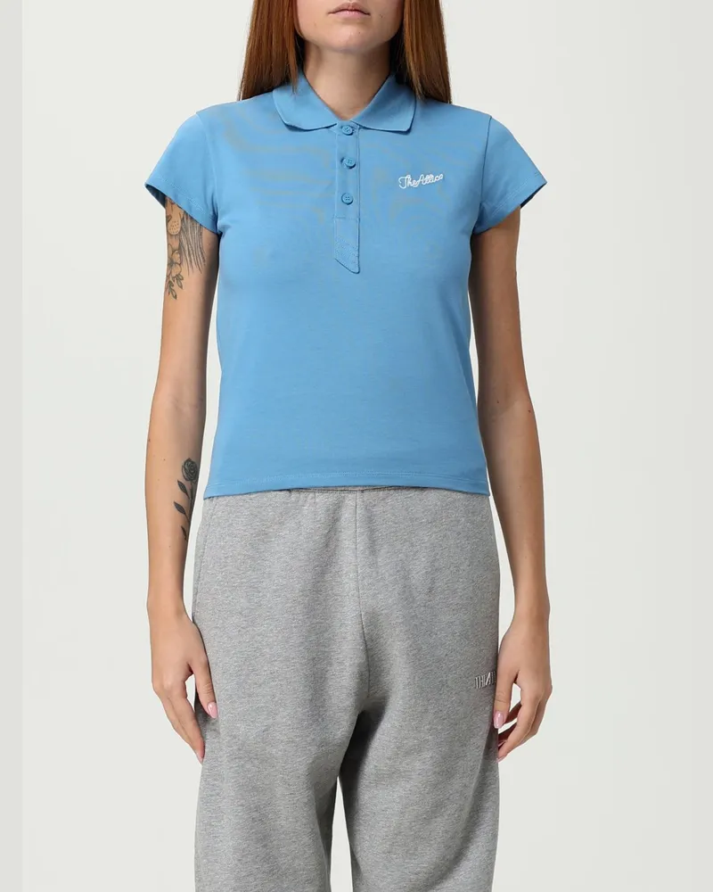 ATTICO Polo damen Hellblau