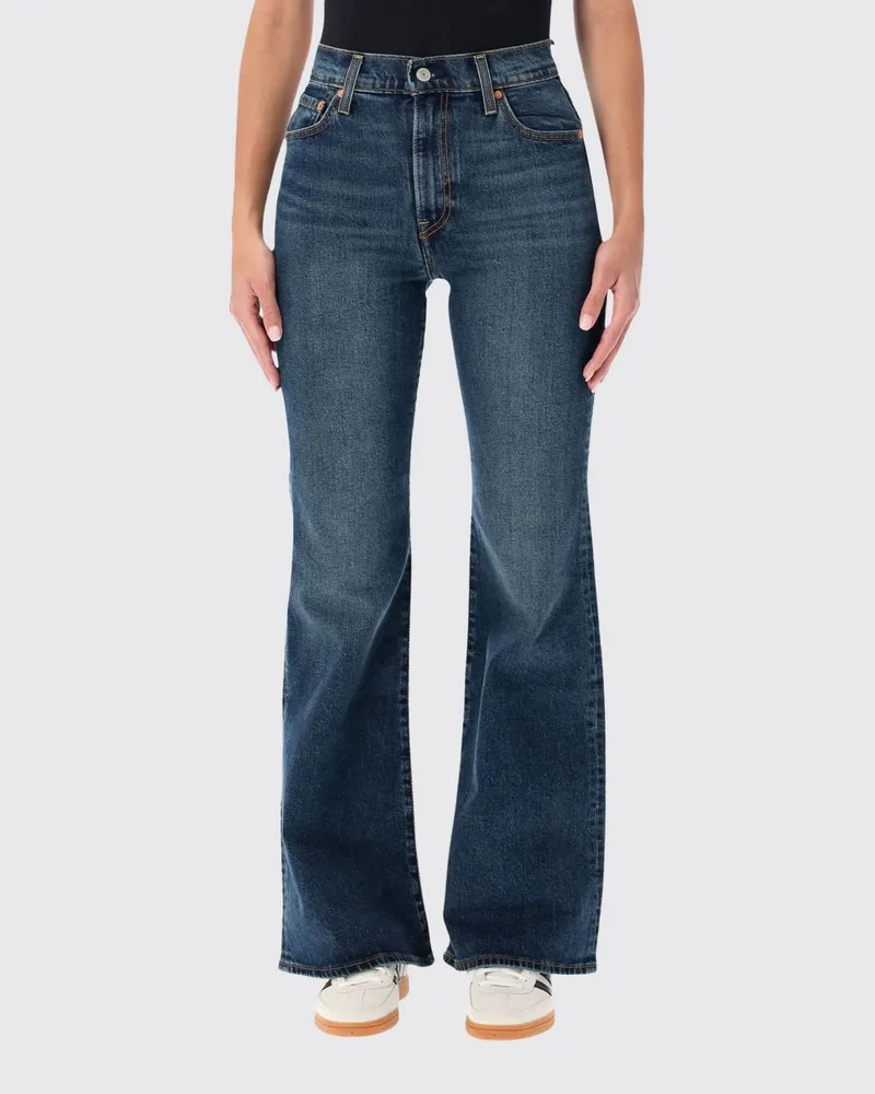 Levi's Hoch taillierte Ribcage Flare-Jeans aus Stretch-Denim Blau