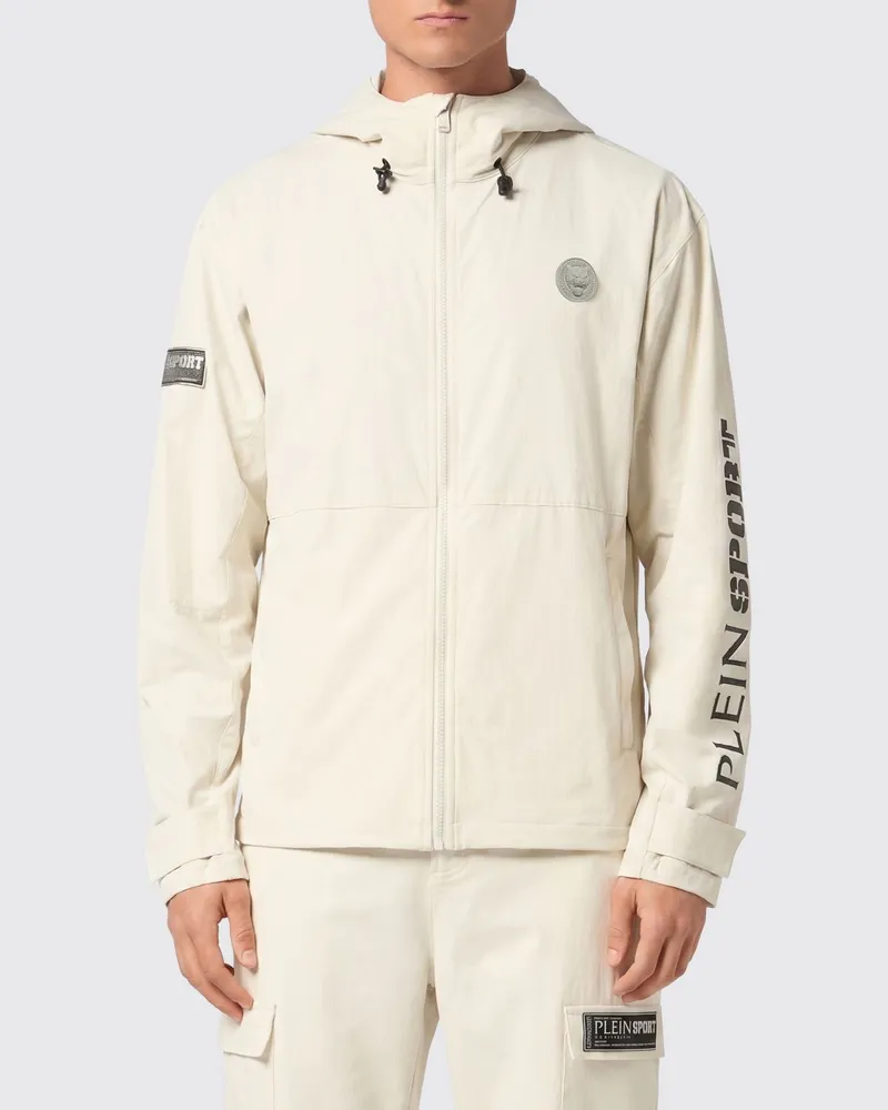 Philipp Plein Kapuzen-Windbreaker Grau