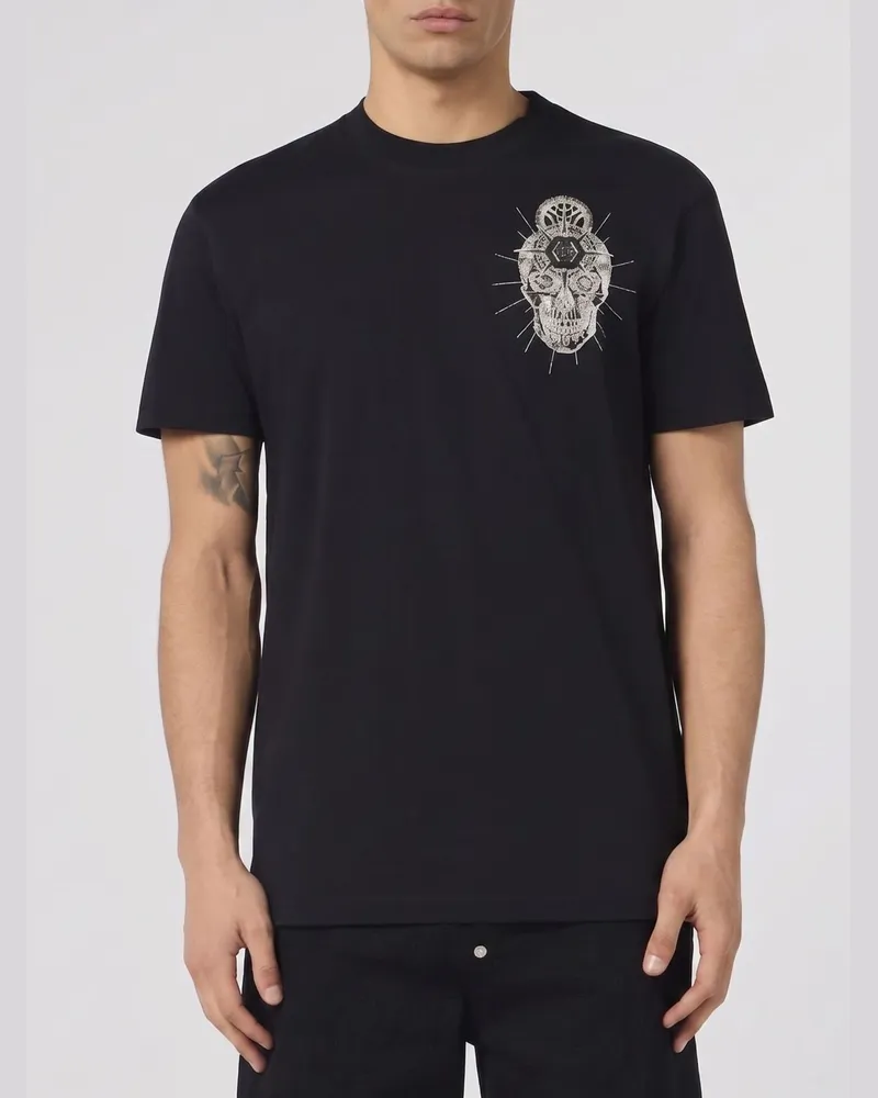 Philipp Plein Skull T-Shirt Schwarz