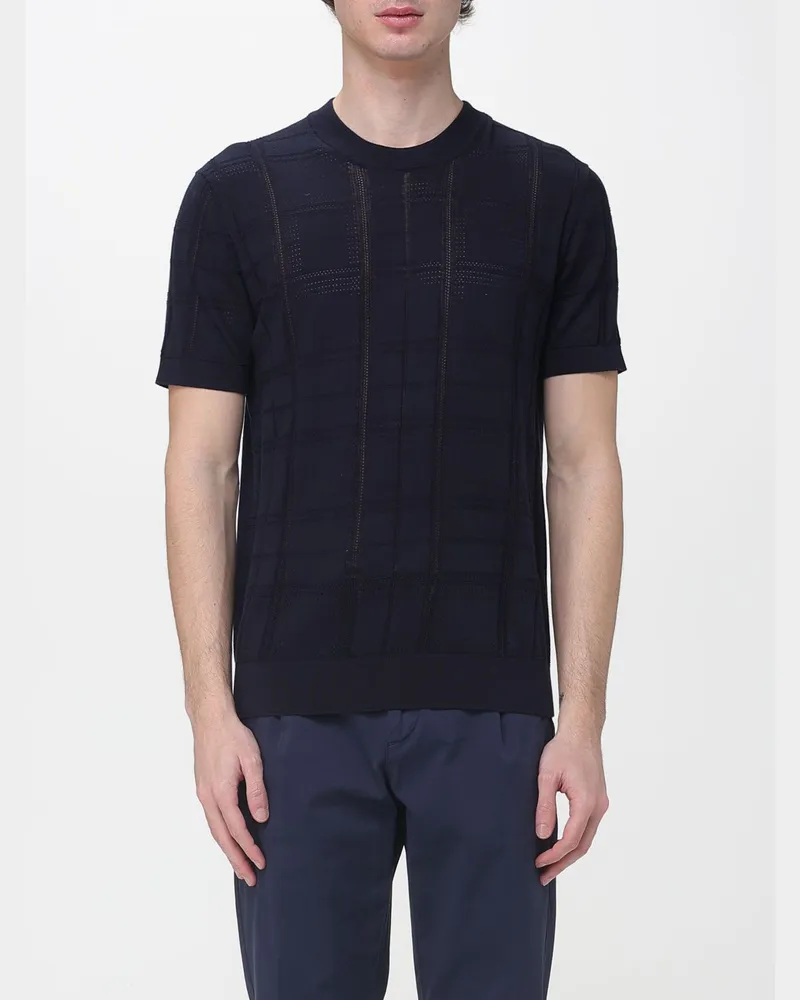 Paolo Pecora Milano Pullover herren Blau