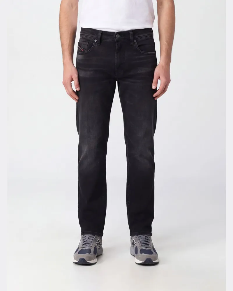 Diesel 1985 Larkee Straight Jeans mit mittlerer Leibhöhe aus Stretch-Denim Schwarz