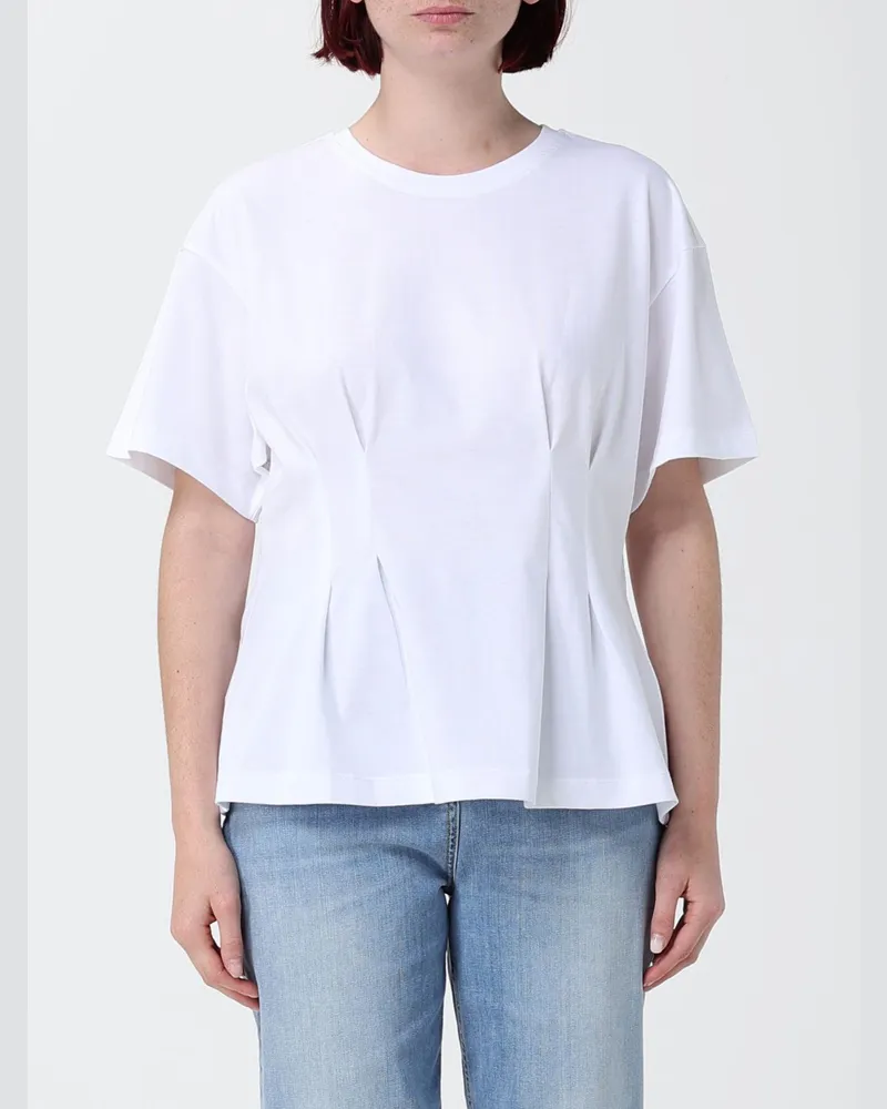 Barbour Baumwoll-T-Shirts mit Schnürung Weiß