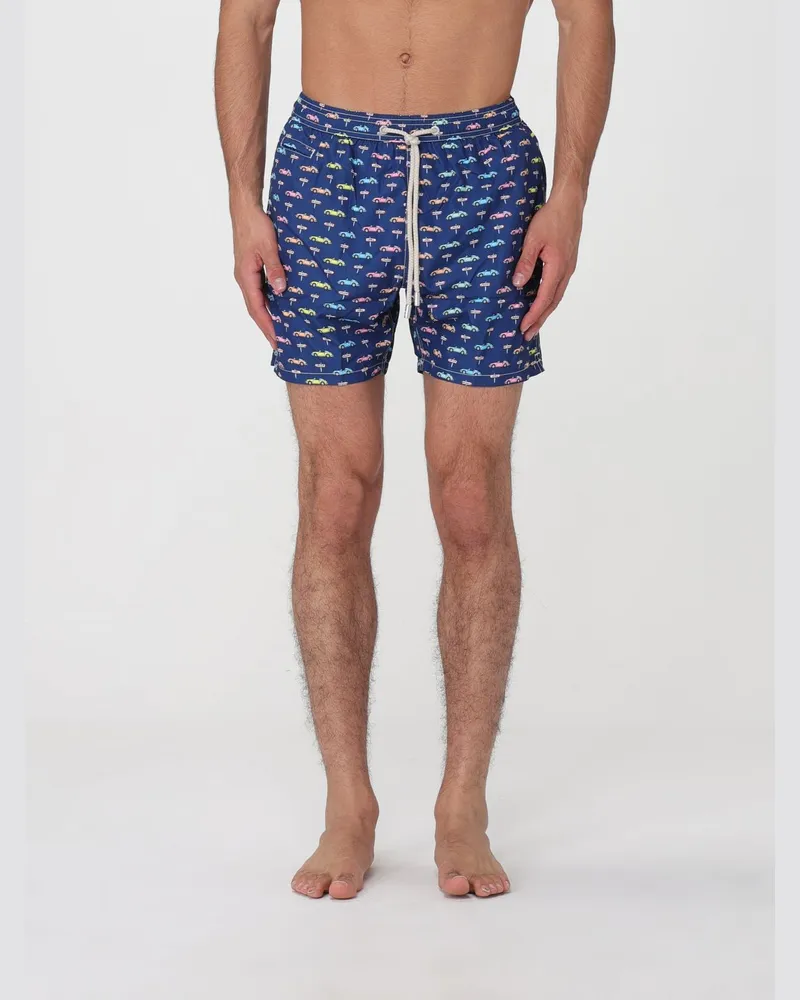 MC2 Saint Barth Bedruckte Boxer-Badehose Royal