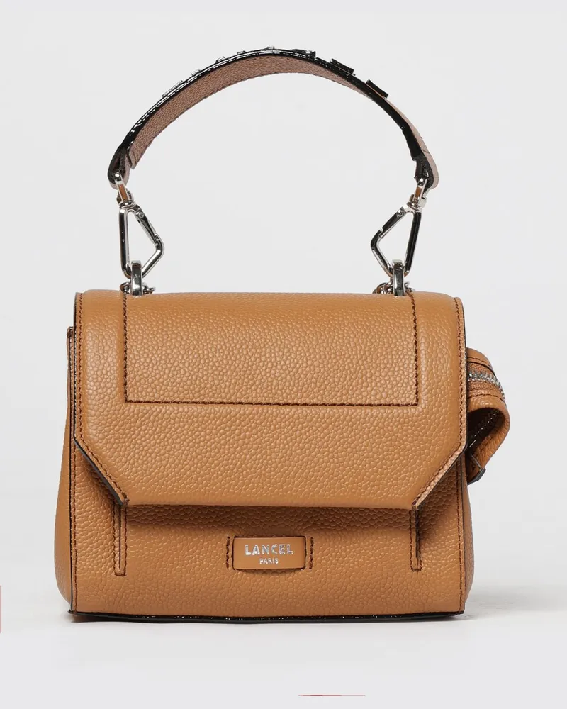 Lancel Schultertasche damen Camel