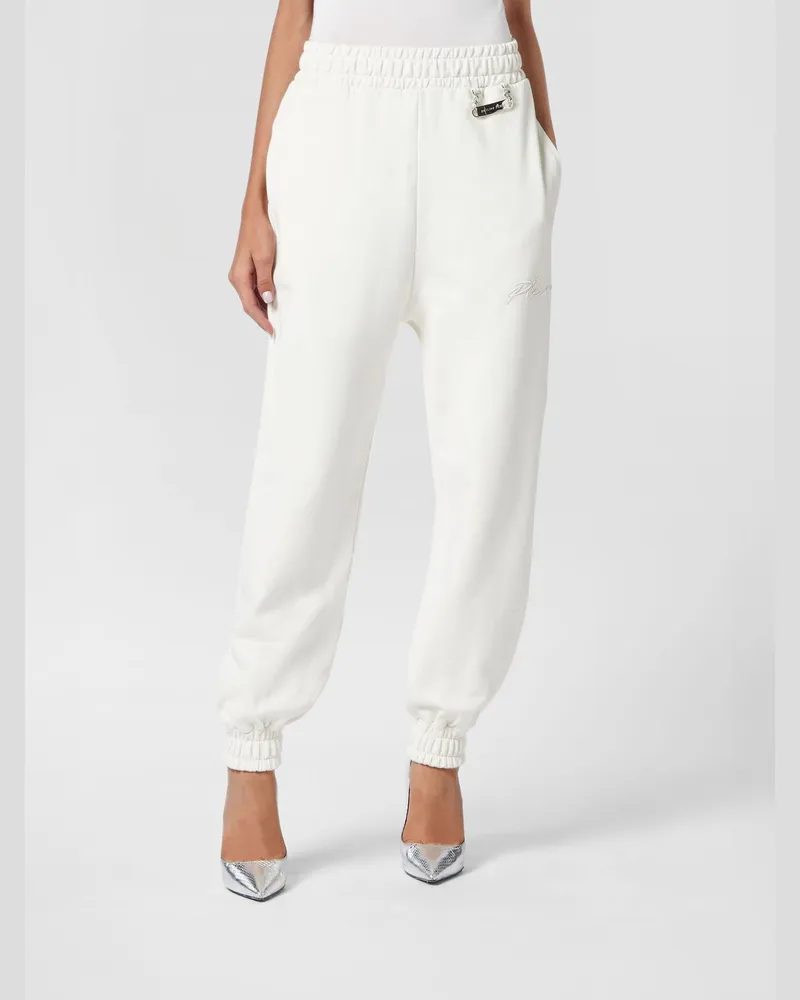 Philipp Plein Hose damen Ivory
