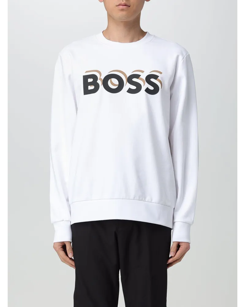 HUGO BOSS Sweatshirt herren Weiß