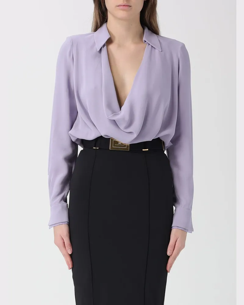 Elisabetta Franchi Hemdbluse damen Lila