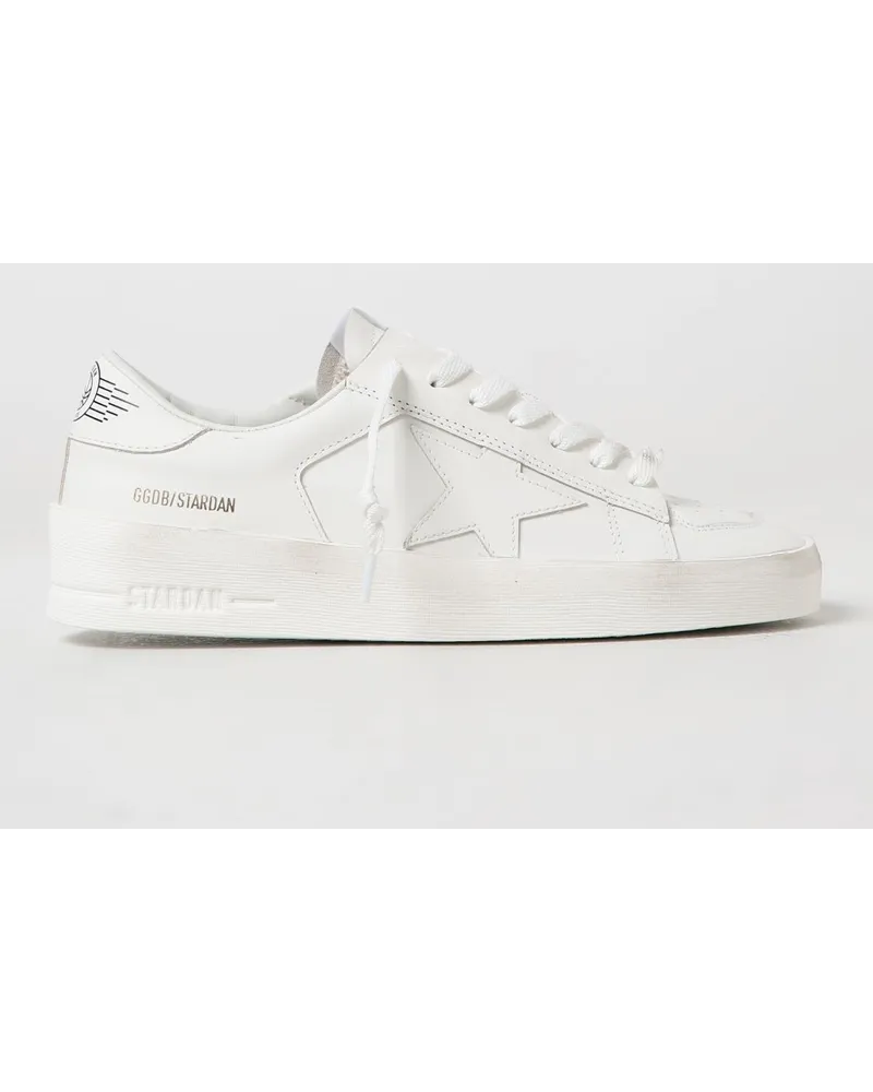 Golden Goose Stardan Leder-Sneakers Weiß