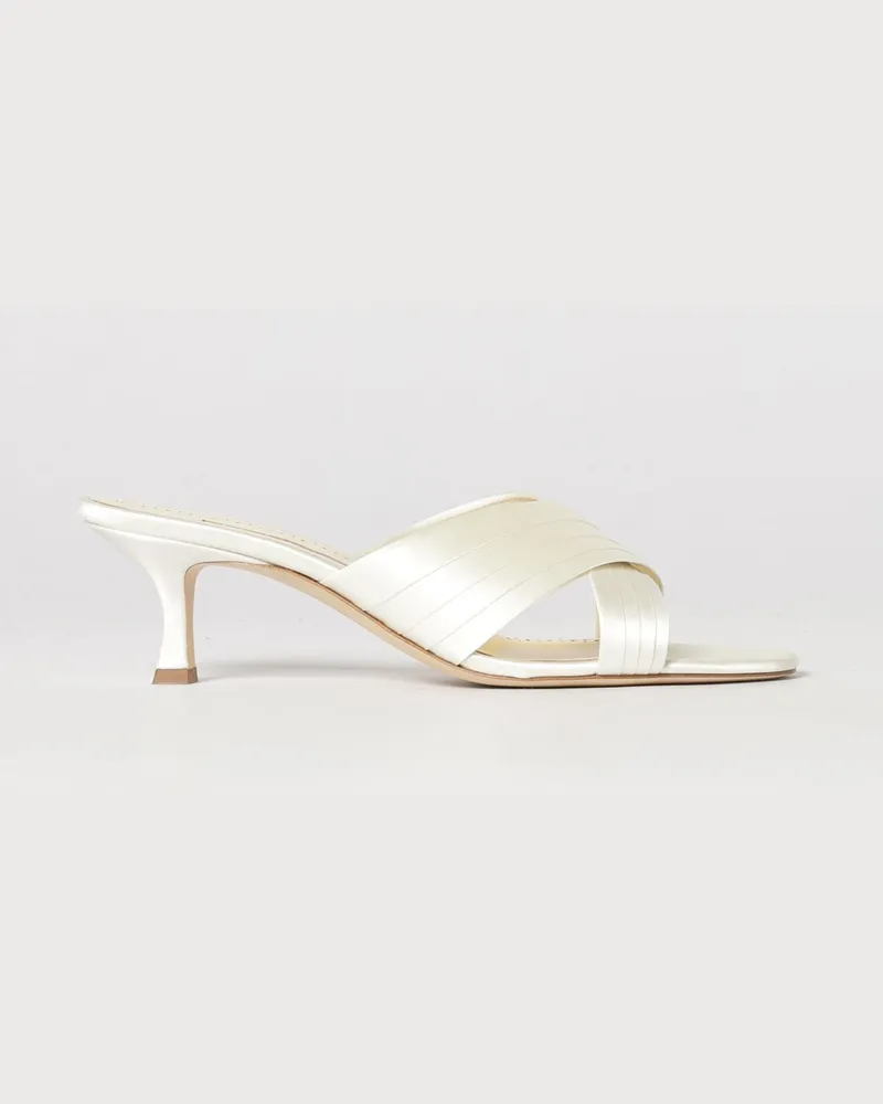 Manolo Blahnik Schuhe damen Cream