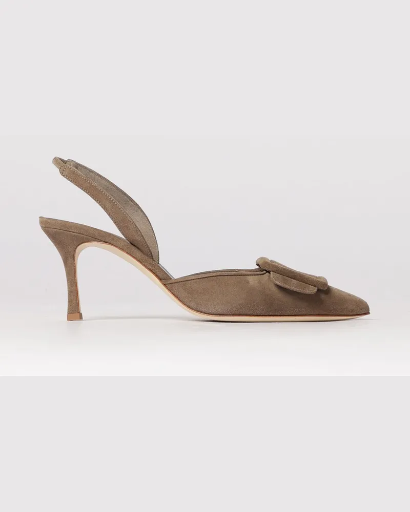 Manolo Blahnik Schuhe damen Taubengrau