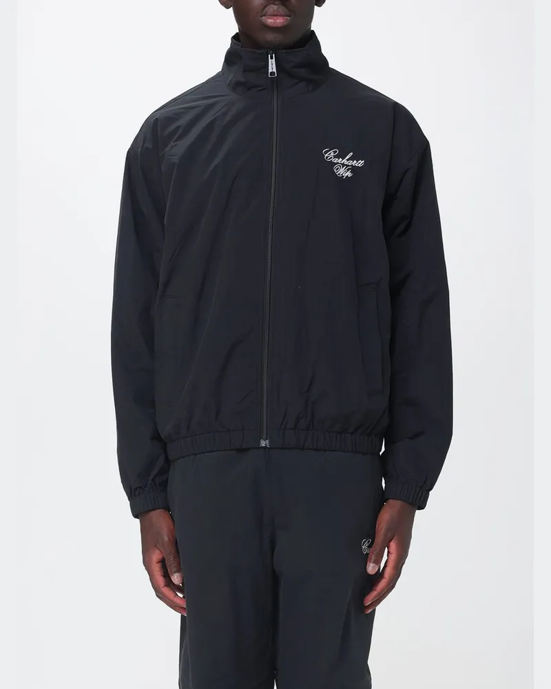 Carhartt WIP Travon Wasserabweisende Nylon-Bomberjacke mit Stehkragen Schwarz