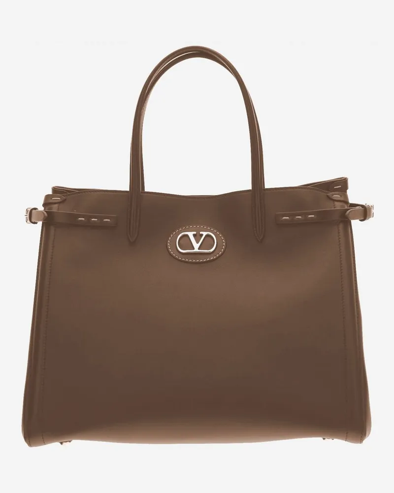 Valentino Garavani Schultertasche damen Tabak