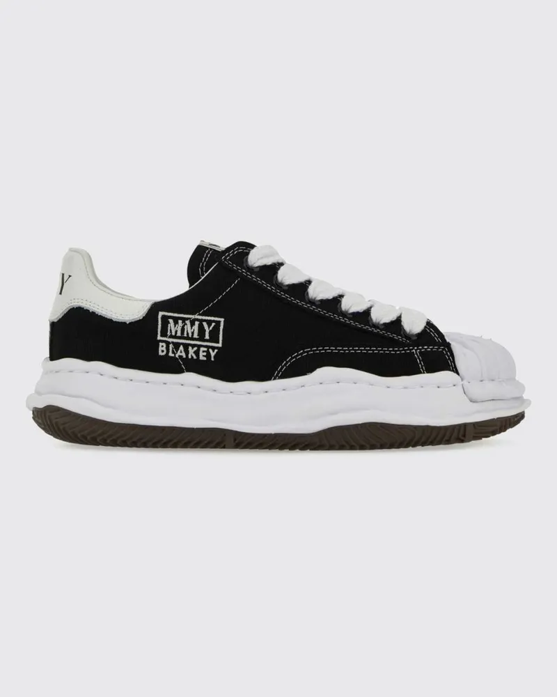 MIHARAYASUHIRO Blakey OG Low-Top-Canvas-Sneaker mit Shell-Toe-Kappe Schwarz